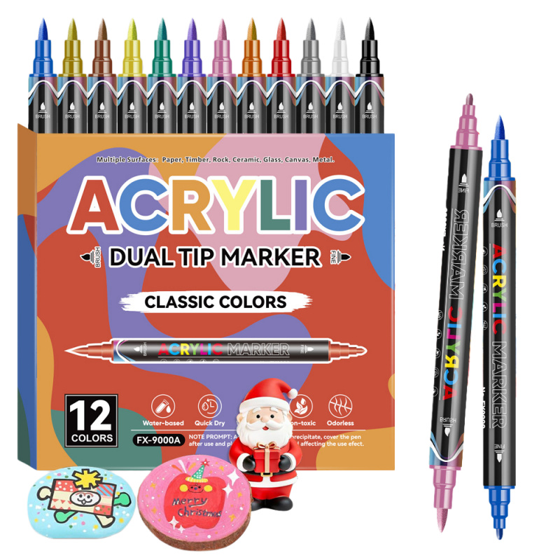 Copic Marker Classic - Acrylic Paint Markers,Dual tips Brush&Fine Acrylic