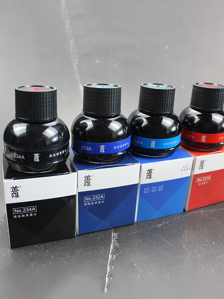 Fountain Pen Bottled Ink - Hero Ink for Writing and Calligraphy