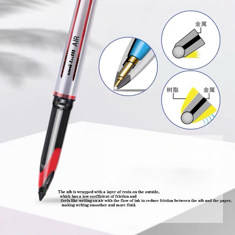 Japan Uni ball AIR Straight Li - đánh giá và giá Pilot Pen V5