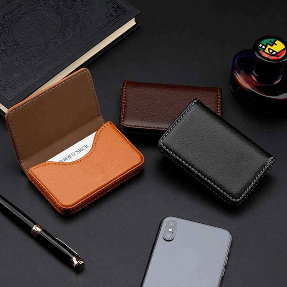 Sized Stitched PU Leather Cred - đánh giá và giá Index Card Holder