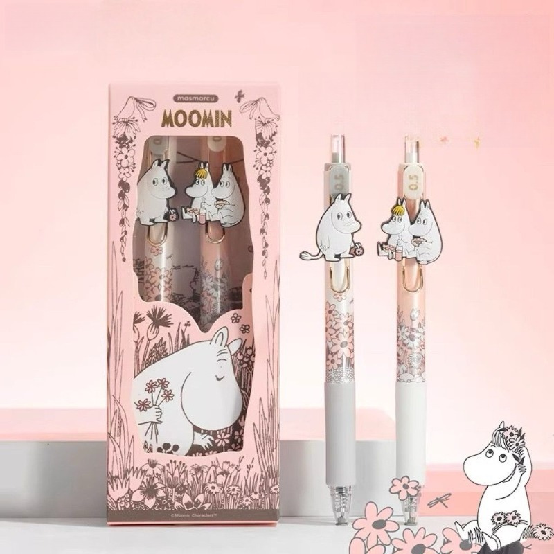 Moomin Cute Retractable Gel Pe - đánh giá và giá Correction Pen Fine
