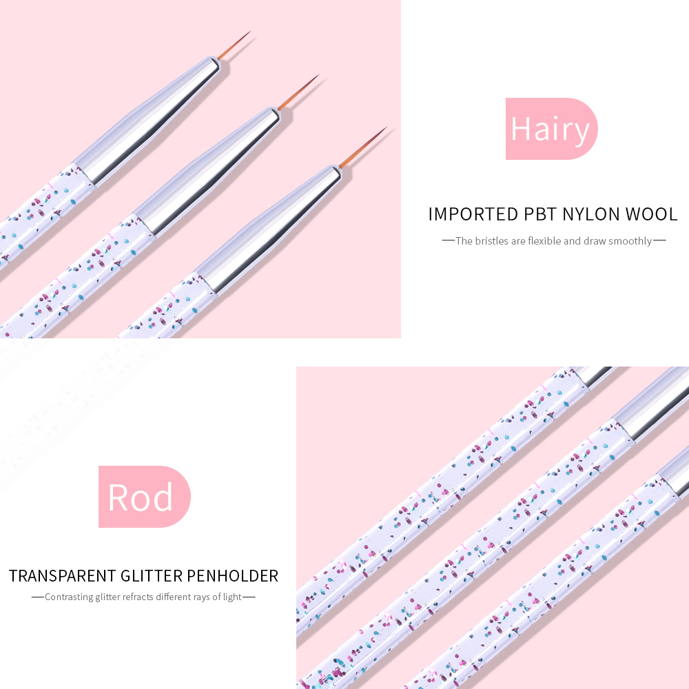 LINMANDA 3Pcs Nail Art Pen Set - đánh giá và giá Correction Pen Fine