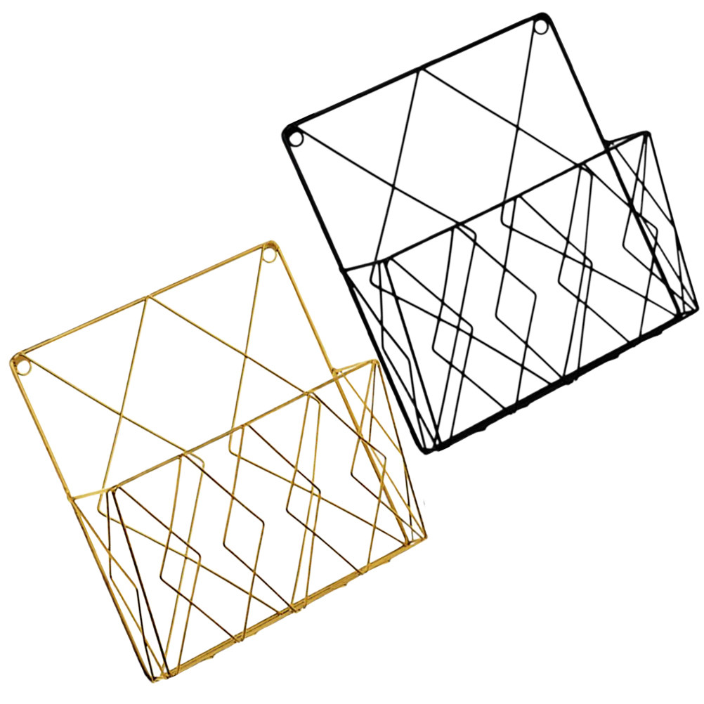 2Pcs Premium Metal Wall File O - đánh giá và giá Magazine Holder Rack