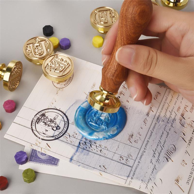 A-Z Vintage Sealed Wax Stamp H - đánh giá và giá Wax Seal Stamp Set